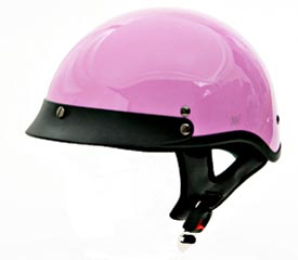 pink street bike helmet