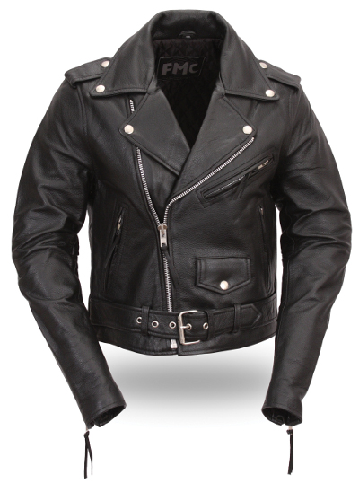 Women's Leather Classic MC Jacket - BaddAssChaps.com